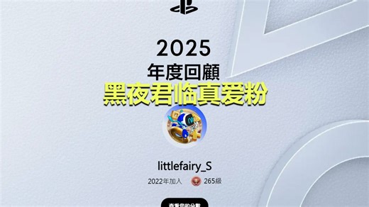 2025/PS5年度回顾已出！今年是忠实魂游爱好者！时长也增长了！