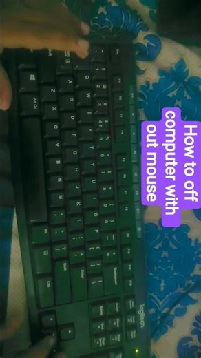 how to off computer with out mouse