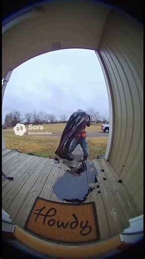 Alien Porch Pirate Trap Instant Karma #funny #shorts #dacattv #aicarmeet