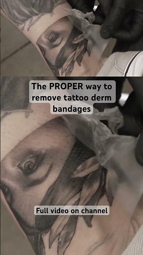 How to remove Saniderm/Second Skin/Derm Shield/Dermalize, etc. #tattooaftercare #saniderm #realism