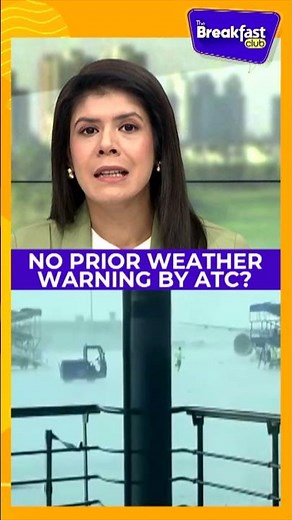 Three Aircraft Damaged As Storm Batters IGI Airport | #shorts #theBreakfastclubshow | N18S