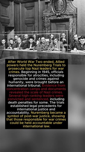 The Nuremberg Trials: Justice After War (1945–46)