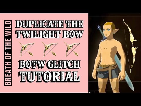 BOTW How to DUPLICATE the TWILIGHT BOW with the Menu Overload Glitch (Legend of Zelda Tutorial)