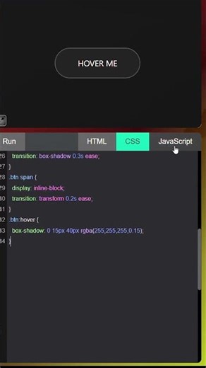Modern Hover Button with HTML CSS JS #coding #frontendcourse #kzamentor#javascript#softskilltraining