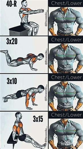 Chest Width Workout at Home 💪 | Get a Bigger & Wider Chest Fast # best homeworkout