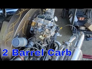 VW air cooled 2 Barrel Carburetor Conversion on the 2l vw engine WOW!