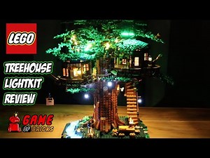 Lego Ideas Treehouse Game of Bricks Lightkit Review!