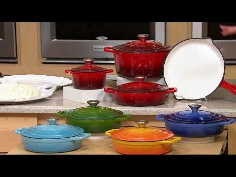 Cook's Essentials 7-pc Gradient Cast Iron Cookware Set on QVC