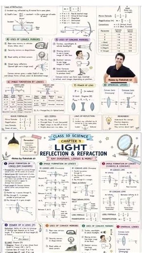 Class 10 Physics Chapter 1 | Short Notes | CBSE 2026-27 #quotes #notes #pw #pwnotes