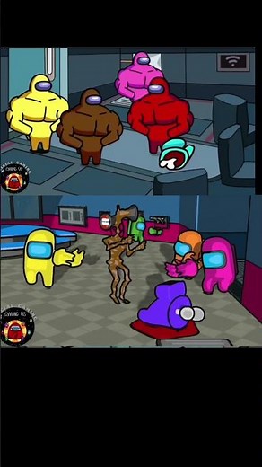 Among us Buff dancing and Distraction dance with siren #funny #gaming