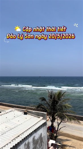 🌤️ Cập nhật thời tiết Đảo Lý Sơn ngày 20/5/2026. Cano Đảo bé không hoạt động nhé cả nhà#tourđảolyson #thơitietlyson #dackhuLySon #vetaucaotoc #thoitiethomnay