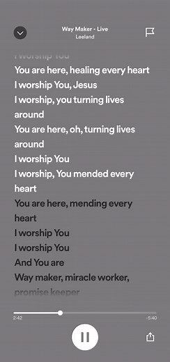 Way Maker (Live) - Leeland #waymaker #leeland #live #worship #music #spotify #lyrics #worshipmusic #bible #truth #religion #christian #apostolicpentecostal #apostolic #amen #pray #god #jesuslovesyou #wwjd #father #blessing