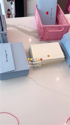 Back home from vacation and the Nostalgia Post team (my bf and I) are hard at work packing your January mail! 🩵 January’s Mail Club sends head to the post office tomorrow! I can’t wait for you to get them! 🥰🥰