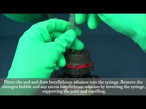 Syringing Butyllithium