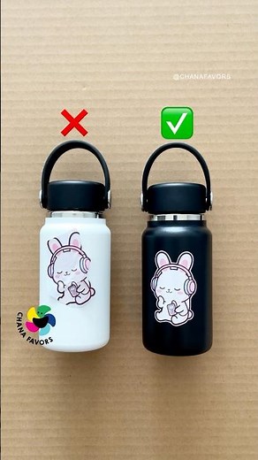 Sticker Deco ✂️ Beats Bunny 🐰🎧Messy vs. Perfect #chanafavors #PerfectCut #DIY