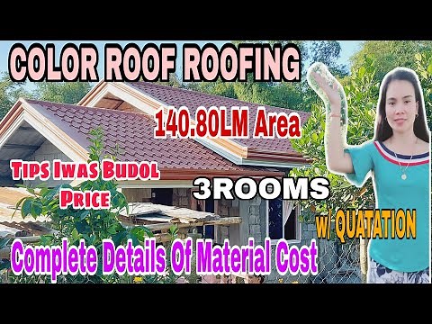 ROOFING MATERIAL COST l COLOR ROOF PRICE IN THE PHILIPPINES