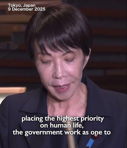 Takaichi addresses Japanese as tsunami warnings issued after powerful quake hit northern Japan