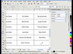 Working With Tables in CorelDraw