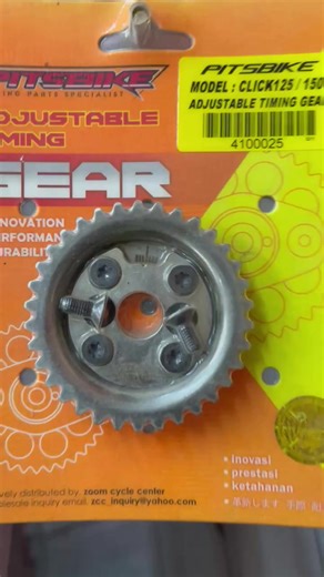 Pitsbike adjustable timing gear for click 125/150 check out now‼️💯 #fyp #pitsbike #timinggear #motorparts #pitsbikephillipines