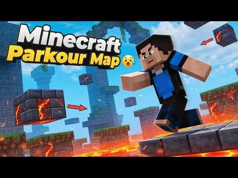 I Tried the HARDEST Map Minecraft Parkour … (Almost Impossible 😱)