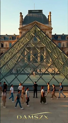 The Iconic Louvre Pyramid in Paris 🇫🇷