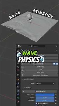 Water Physics in Blender #3d #tutorial #animation