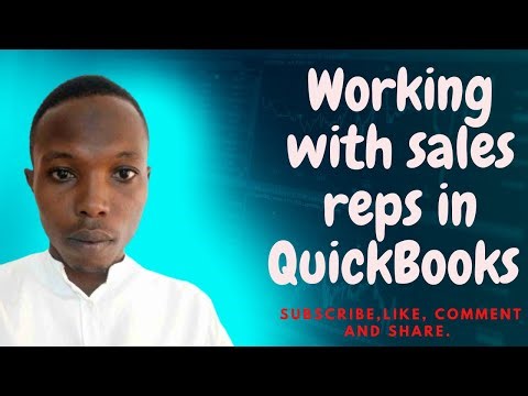 Working with Sales Reps in QuickBooks