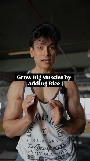 Grow muscles with the help of rice