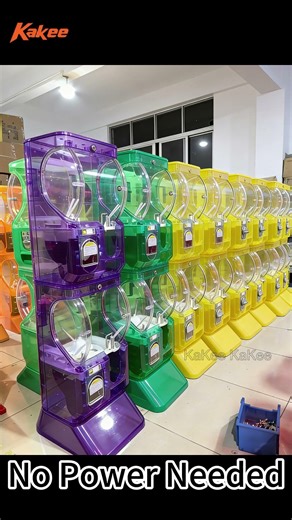 100% mechanical | no power needed |Transparent capsule vending machine