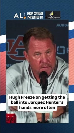 Hugh Freeze on not getting the ball into Jarquez Hunter’s hands enough