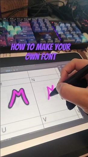 How to make your own font tutorial #art #font #wordart