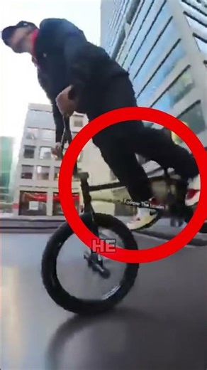 Security guard saves BMX rider💔
