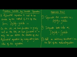 SEPARATION OF VARIABLES