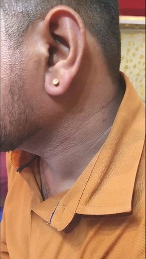 😎 Boy Piercing | Stylish & Painless Piercing for Boys | Real Reaction 🎯 #deepjewellery #shorts