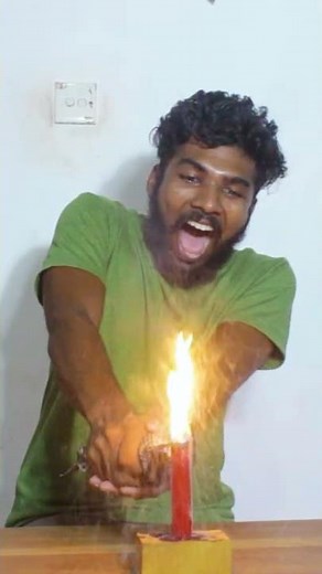 Magic Candle 🤔🔥 #Shorts
