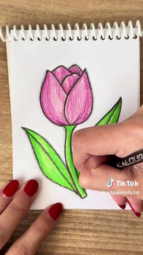 Cómo dibujar una flor fácil y bonita paso a paso