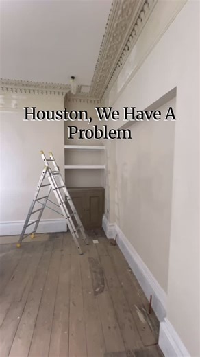 The Park Place Project on Instagram: "Just when I thought we were in the smooth sailing, nearly-finished phase… the house delivers another plot twist 🙃 Decorator Paul took the old radiator off and found… a piece of wood. Literally just a plank pinned to the wall. Plumber removes it and boom — a whole hidden cavern staring back at us 😂 Now we’re figuring out how to fill it without making the lime-plastered wall look like a patchwork quilt.Because of course nothing can ever be simple at Park Pla