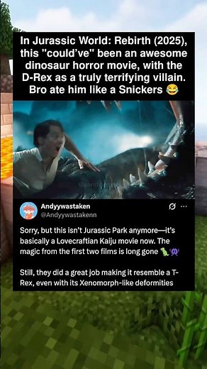 They did a great job making it resemble a T-Rex, even with its Xenomorph-like deformities