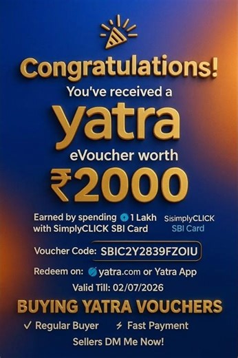 💳 How to Redeem Yatra Voucher | Step-by-Step SBI SimplyCLICK eVoucher Guide (2025)