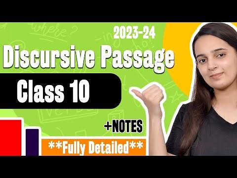 Discursive Passage Class 10 | Discursive Passage Class 10 English Grammar Writing Section 2023-2024