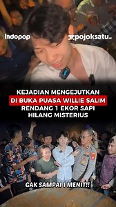 10K views · 89 reactions | Kejadian Mengejutkan di Buka Puasa Willie Salim, Rendang 1 Ekor Sapi Hilang Misterius Willie Salim, seorang konten kreator yang dikenal karena sering berbagi melalui media sosialnya, menggelar acara buka puasa bersama di Palembang. Dalam acara tersebut, ia membeli seekor sapi dengan berat hampir 1 ton untuk dibagikan kepada masyarakat. Namun, secara mengejutkan rendang yang ia buat tiba-tiba menghilang. | pojoksatu.id | Facebook