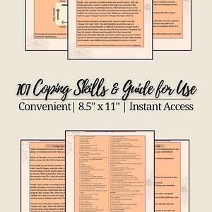 101 Adult Coping Skills | PDF DOWNLOAD for Instant Access or Printing - Etsy