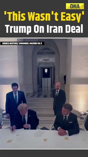 US Iran Deal: Trump Signs Iran MoU At Versailles, Says Deal To End Hostilities Was Not Easy