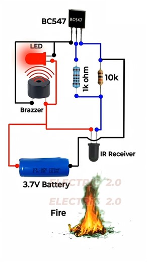 Fire Detection circuit Using Photodiode | Electric 2.0