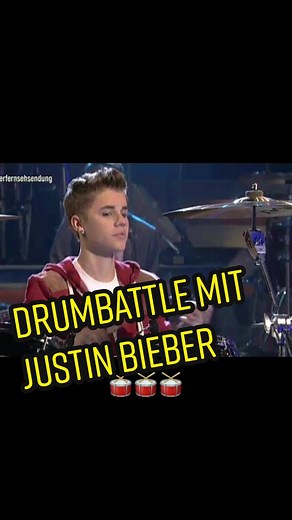 Drumbattle mit Justin Bieber