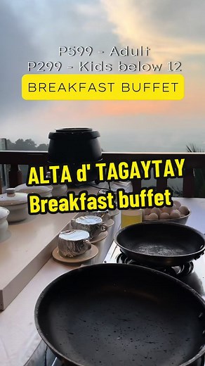 Affordable Breakfast Buffet with Taal View in Tagaytay