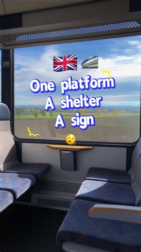 The smallest train stations you’ll ever see are in the UK. #savemoney #uk #london #uktrains