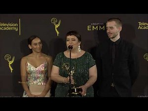 Emmy Winner Tessandra Chavez ("World of Dance") in the 2019 Creative Arts Emmys Press Room