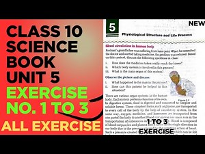 Part-1_Class 10 Science book unit 5 // All Exercise 1 to 3// English Medium