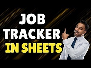 How to Create Job Tracker in Google Sheets | Stay Organized and Land Interviews